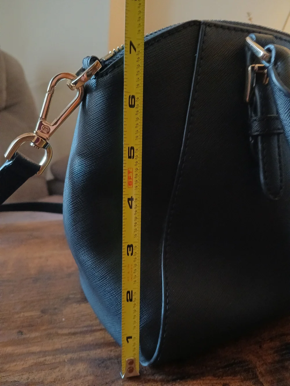 Michael Kors Black Saffiano Leather Satchel